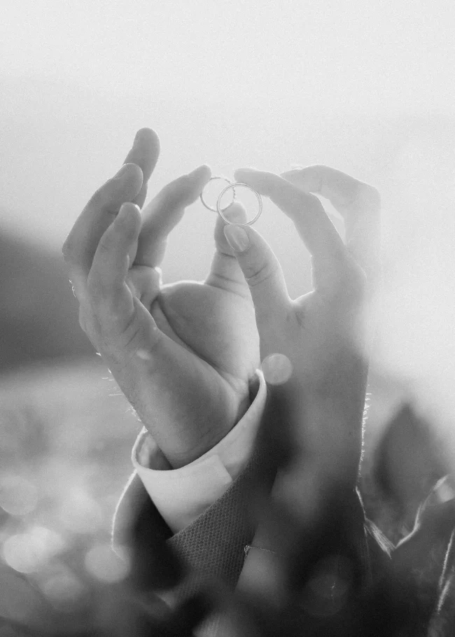 Detailfoto von Ringen